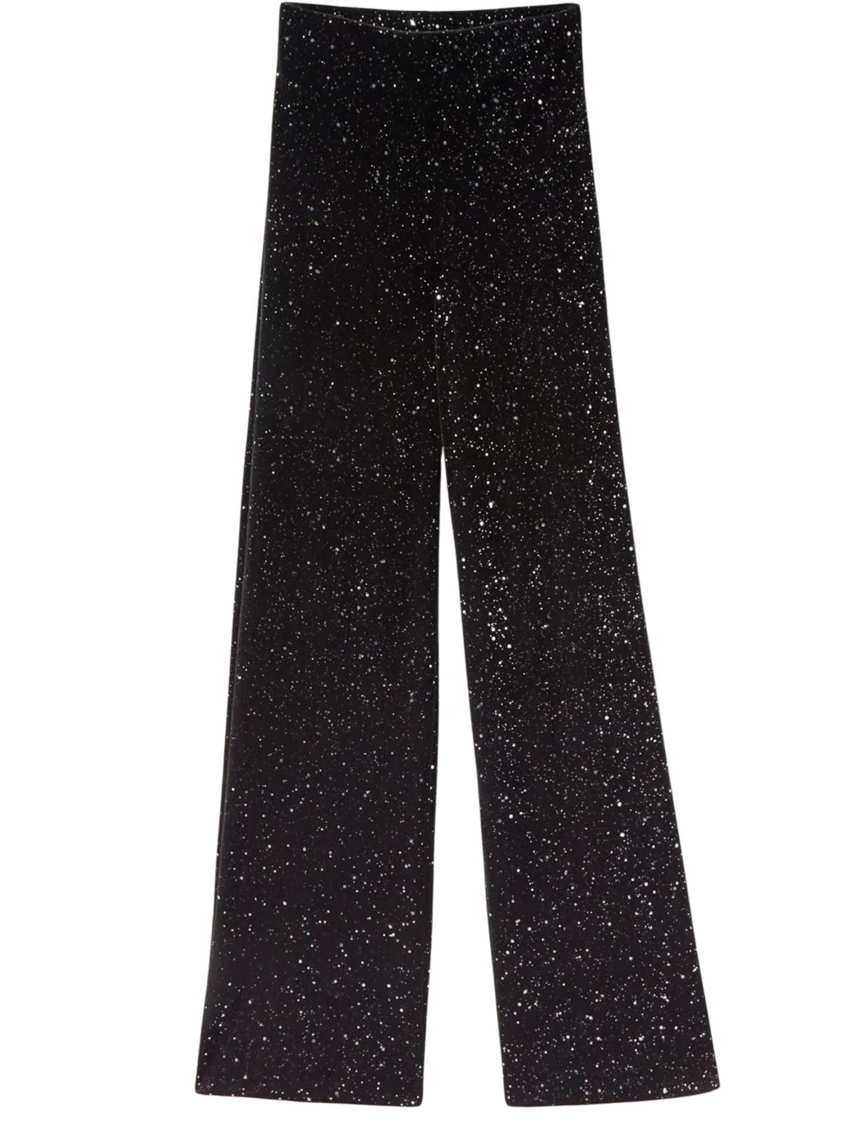 Calça Pantalona Com Brilho Preto Calzedonia