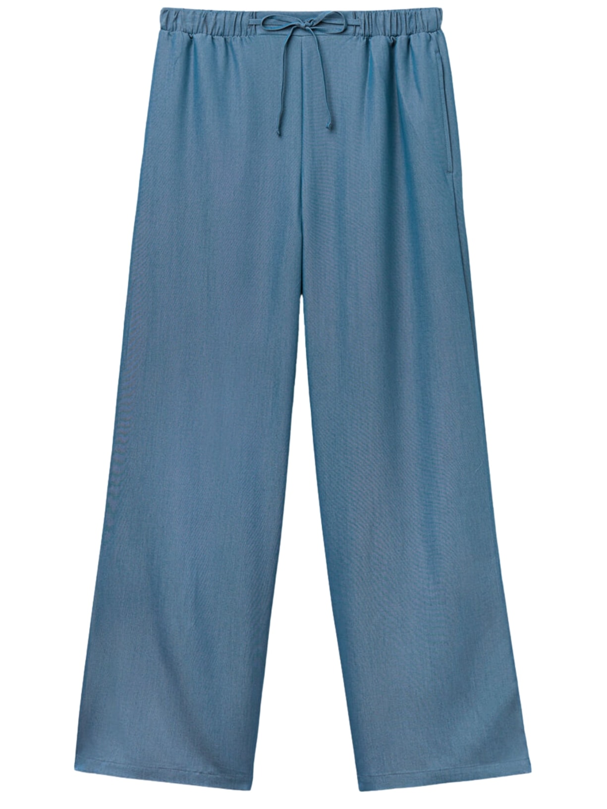 Calça Pantalona Em Viscose Flower Paisley Azul Intimissimi