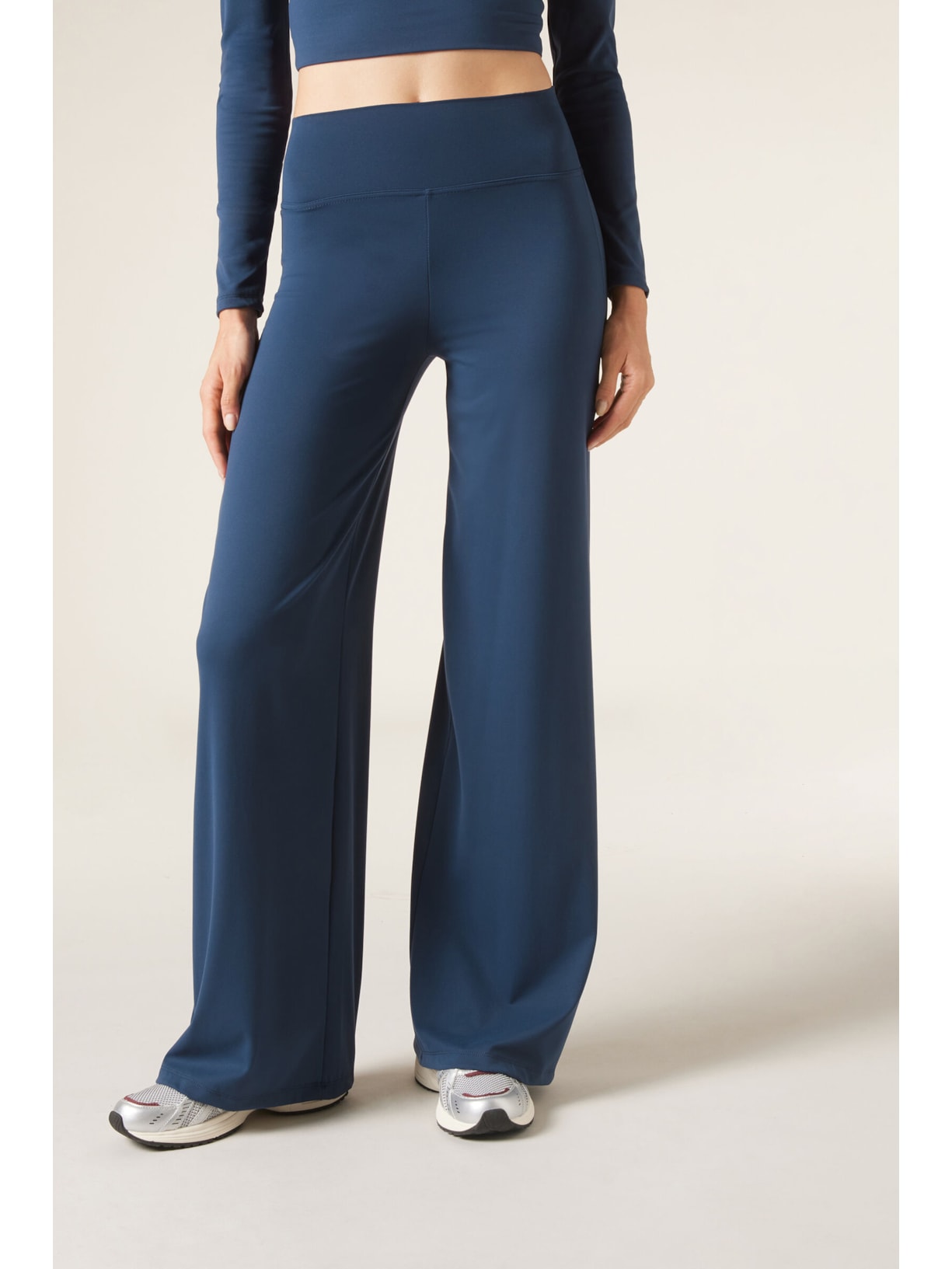 Calça Pantalona First Class Azul Calzedonia