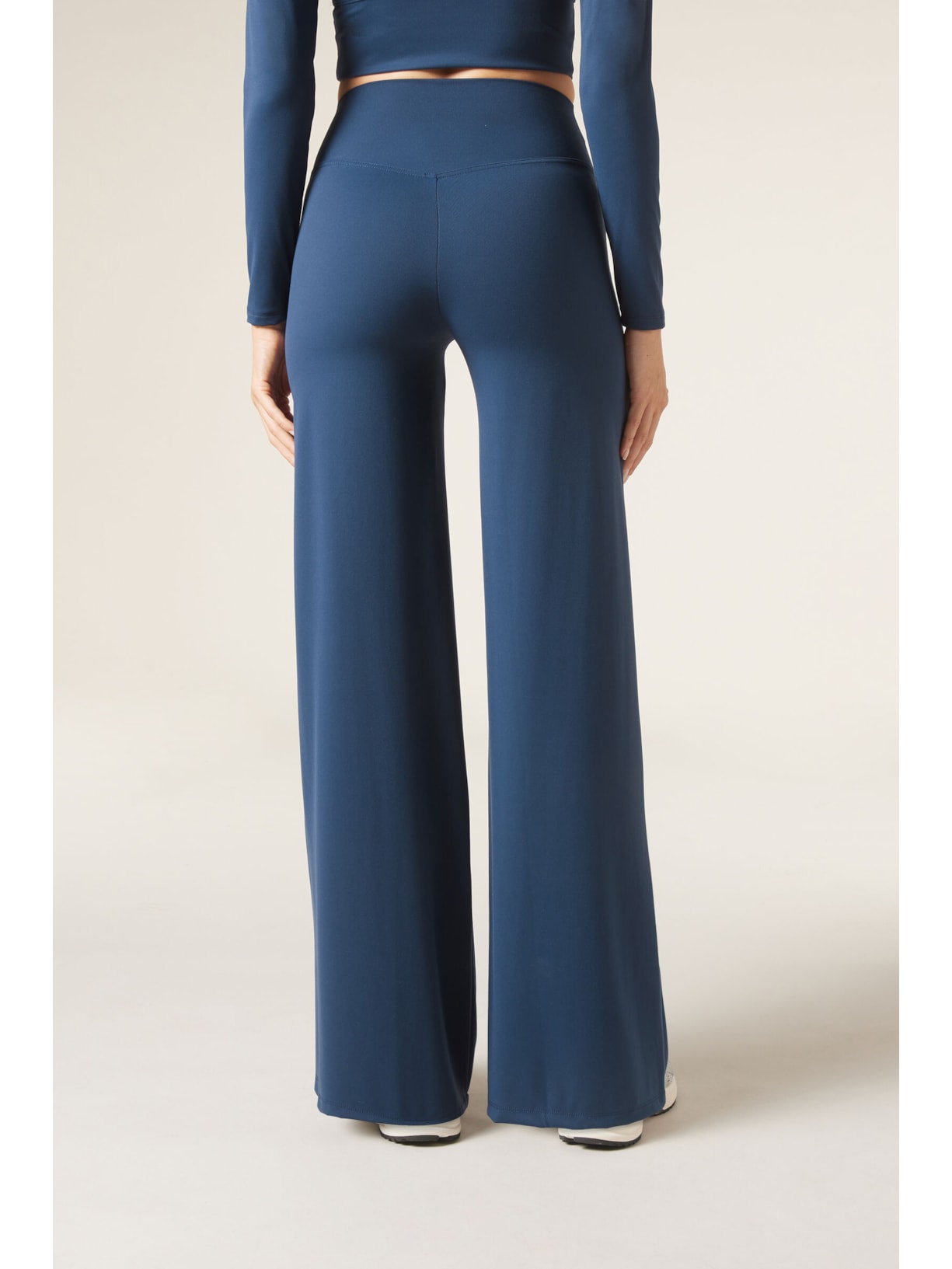 Calça Pantalona First Class Azul Calzedonia