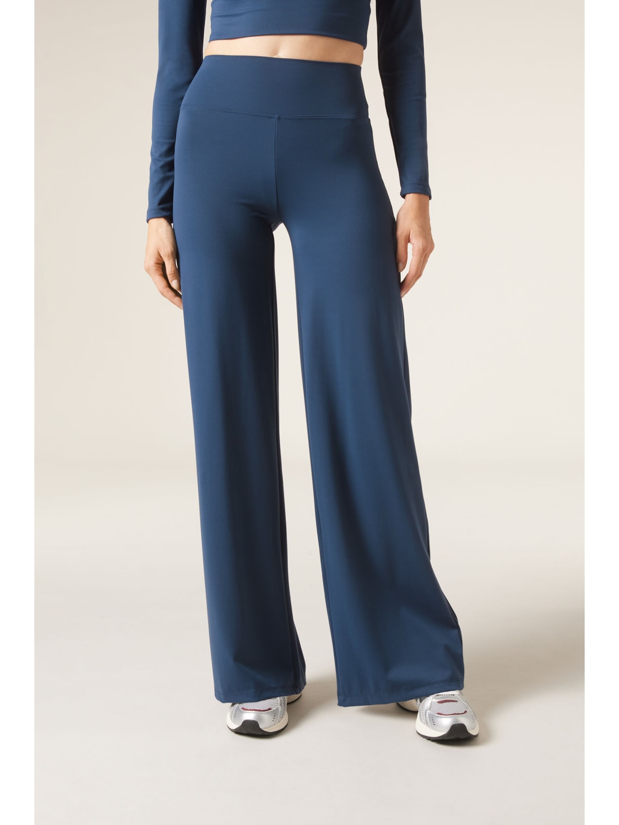 Calça Pantalona First Class Azul Calzedonia