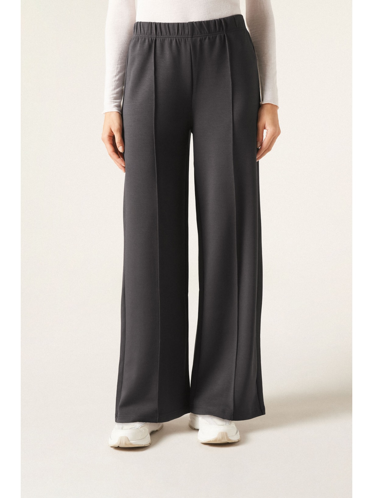 Calça Pantalona Lux Lounge Cinza Calzedonia