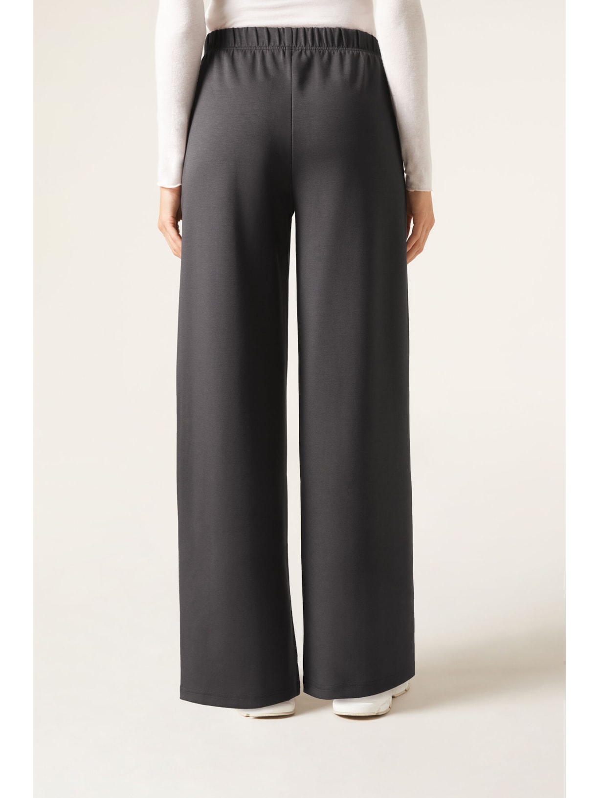 Calça Pantalona Lux Lounge Cinza Calzedonia