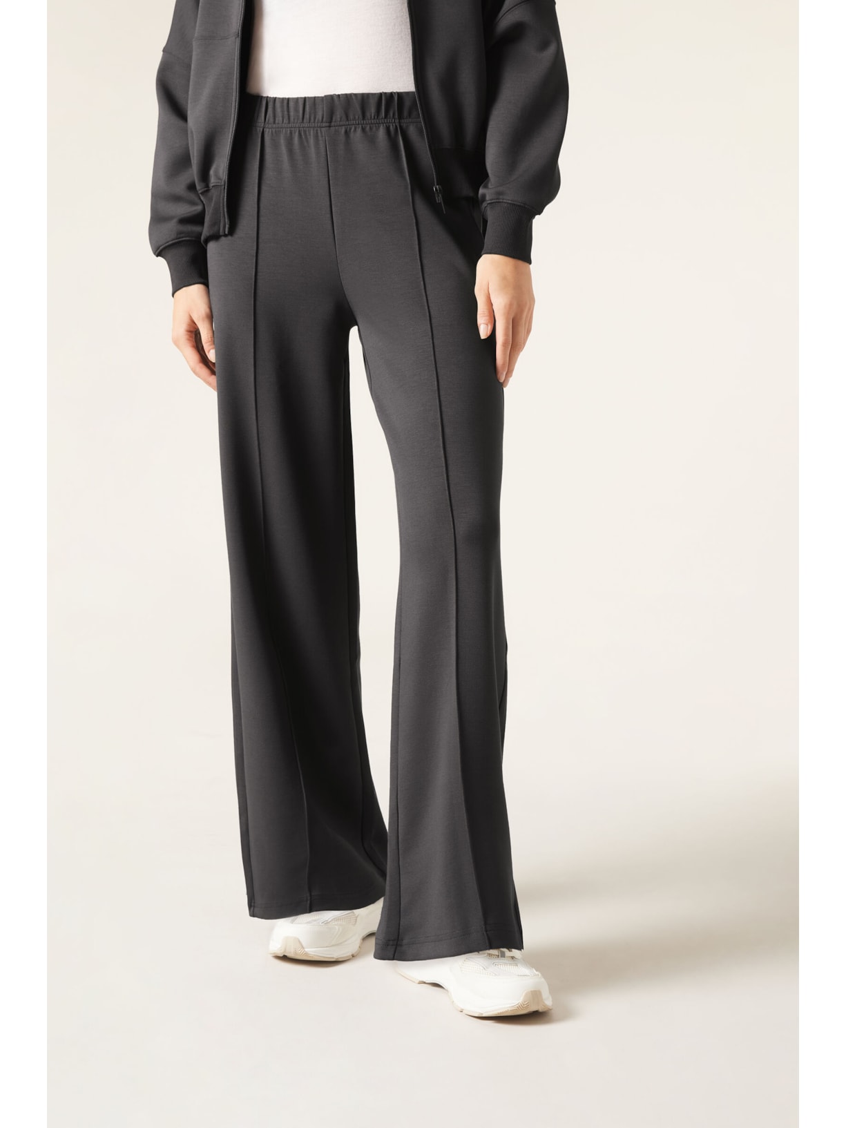 Calça Pantalona Lux Lounge Cinza Calzedonia