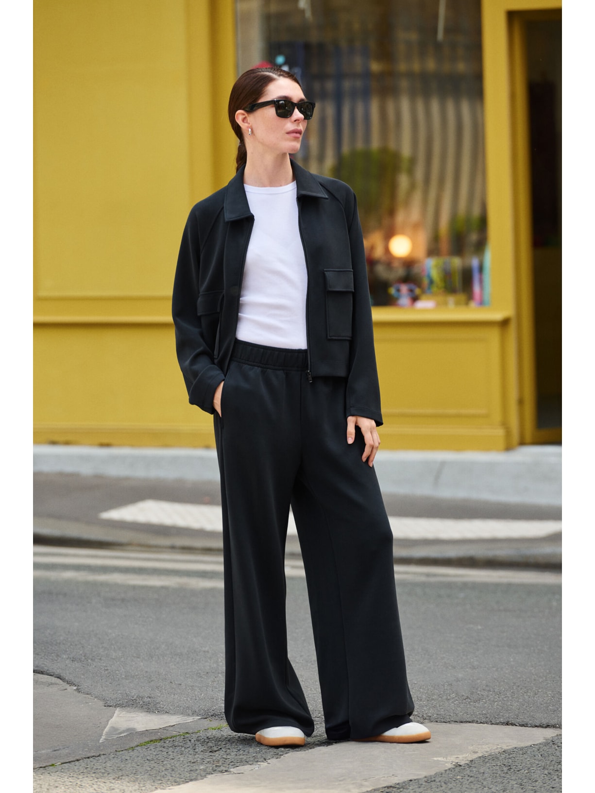 Calça Pantalona Luxe Lounge Preto Calzedonia
