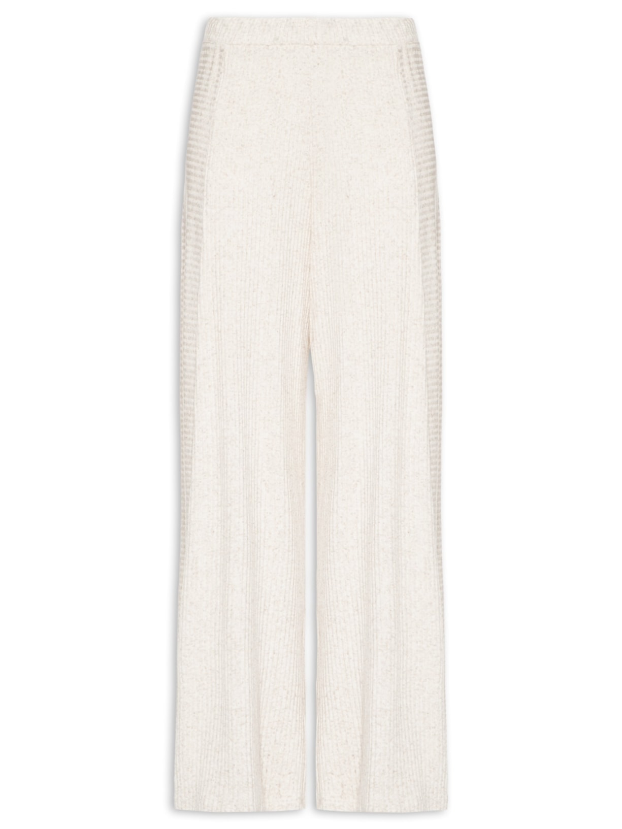 Calça Pantalona Mescla Bege Modal Simone Yogini