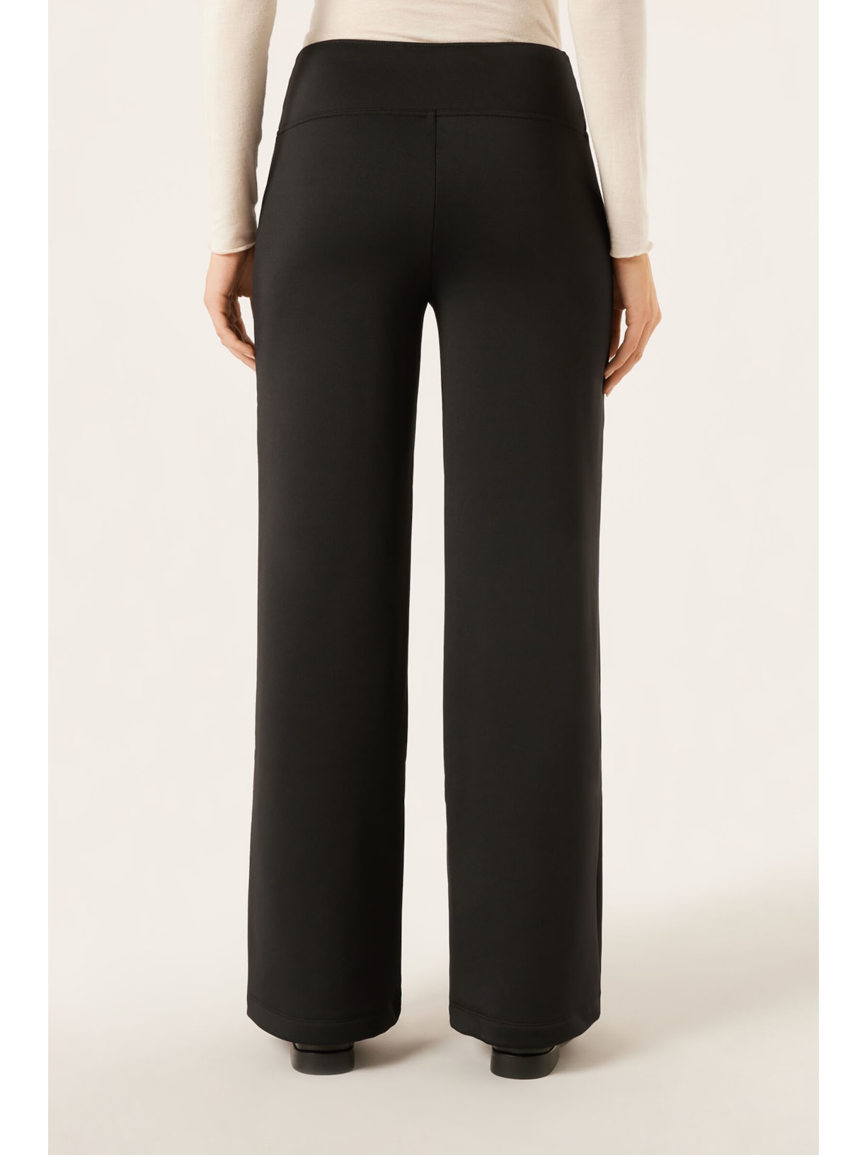 Calça Pantalona Térmica Com Plush Interno Preto Calzedonia