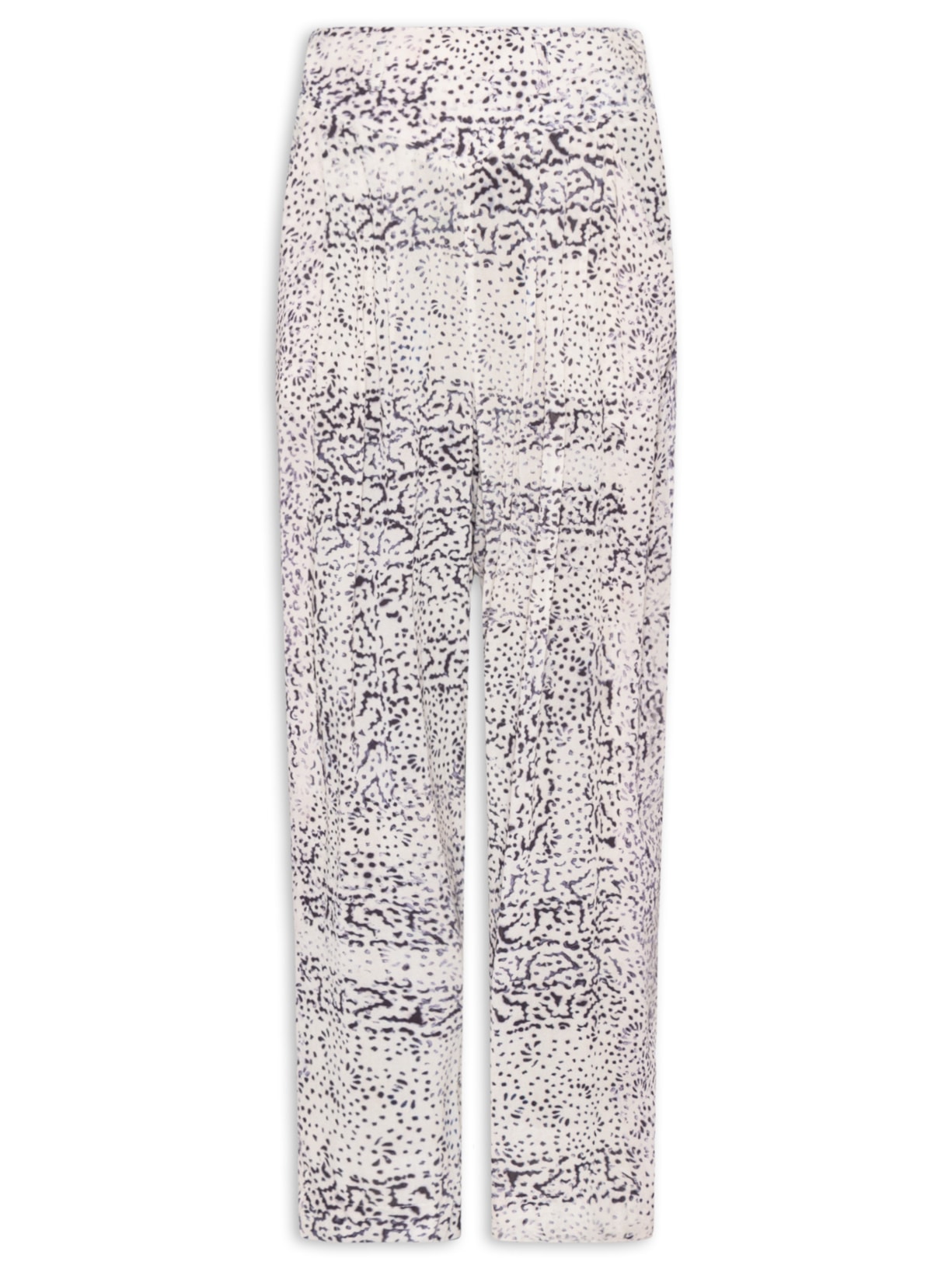 Calça Pregas Textura Tile Feminina – Preto Animale
