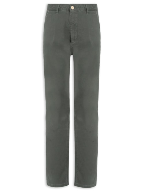Calça Reta Casual Masculina – Cinza