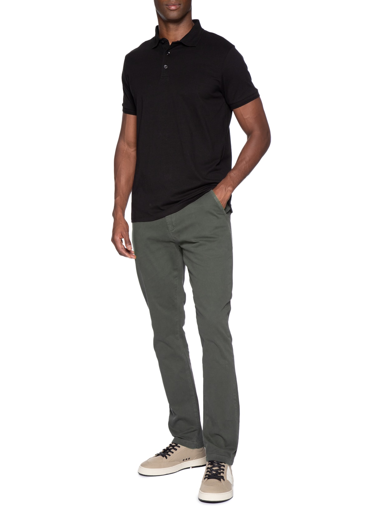 Calça Reta Casual Masculina Cinza Reserva
