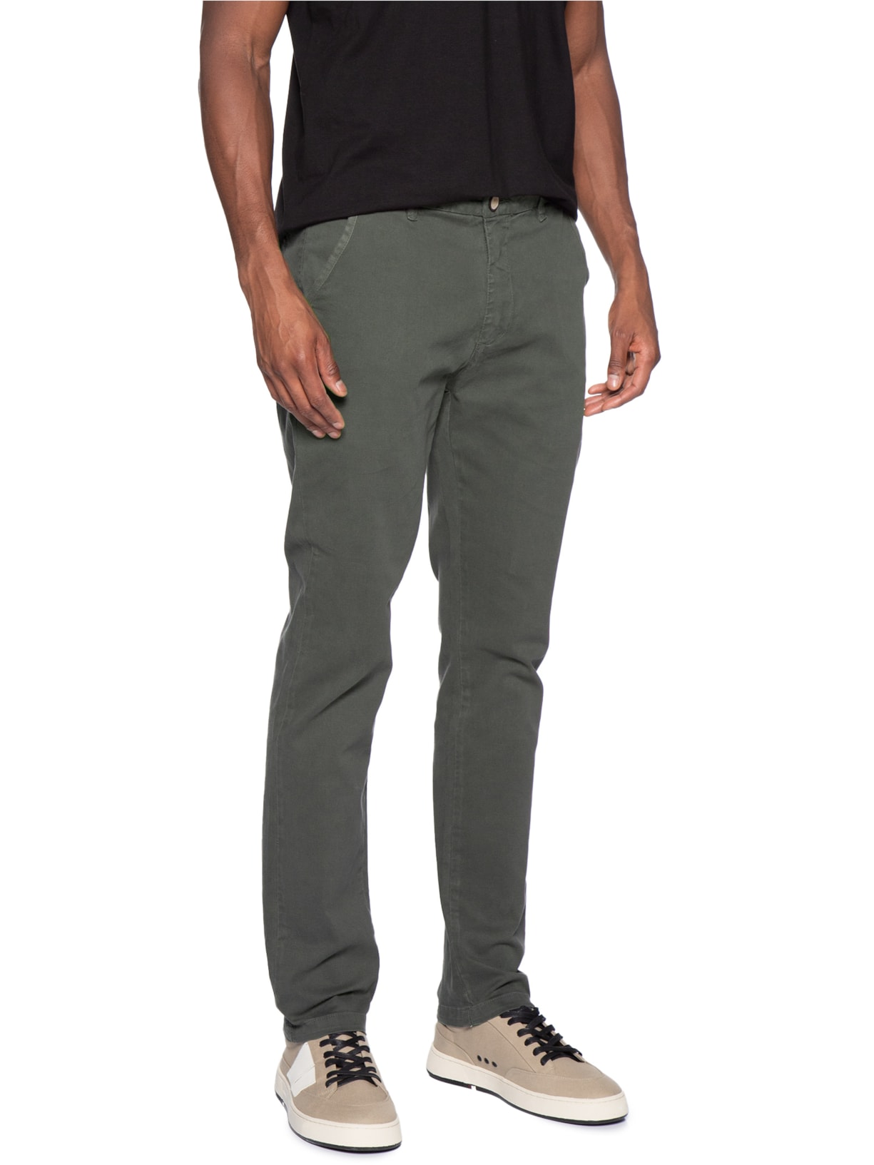 Calça Reta Casual Masculina Cinza Reserva
