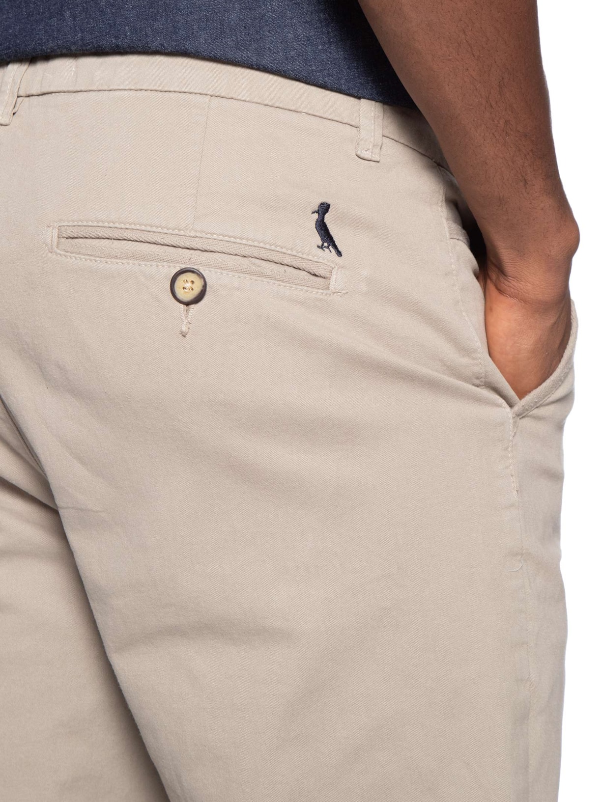 Calça Reta Casual Masculina Iron Cinza Reserva