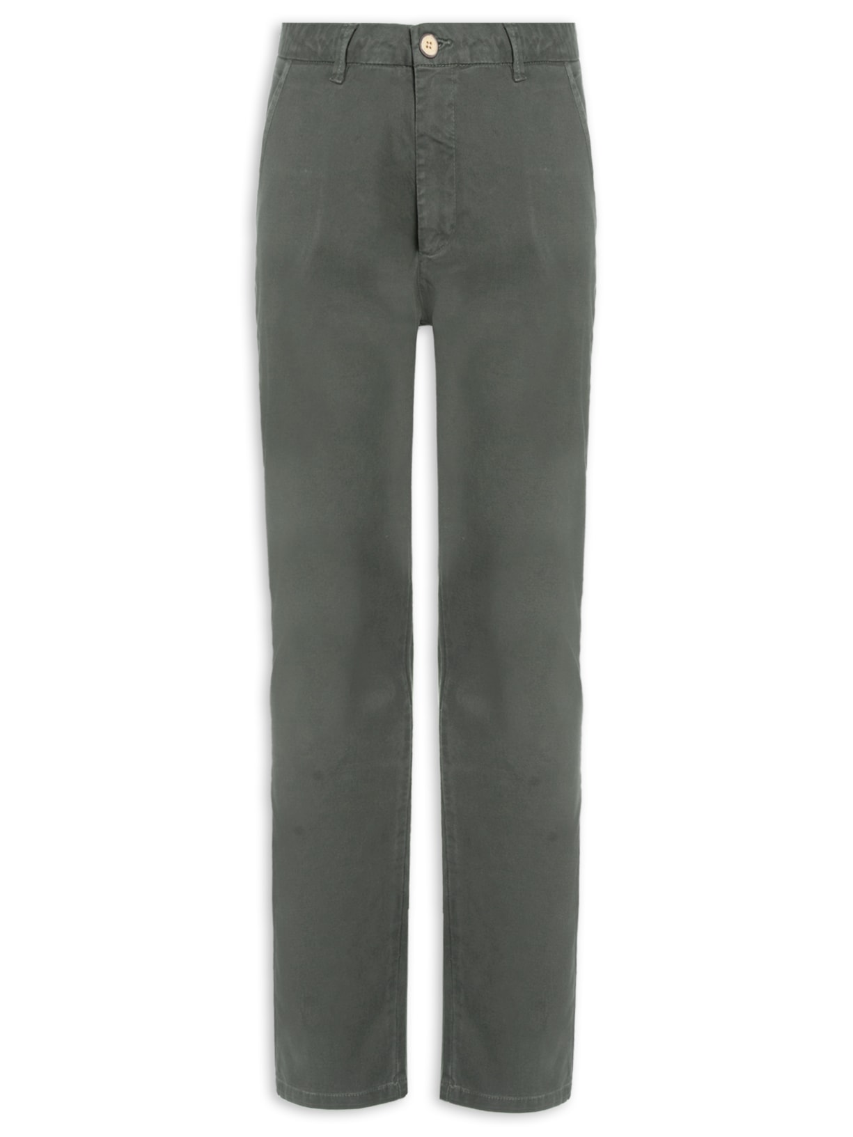 Calça Reta Casual Masculina – Cinza