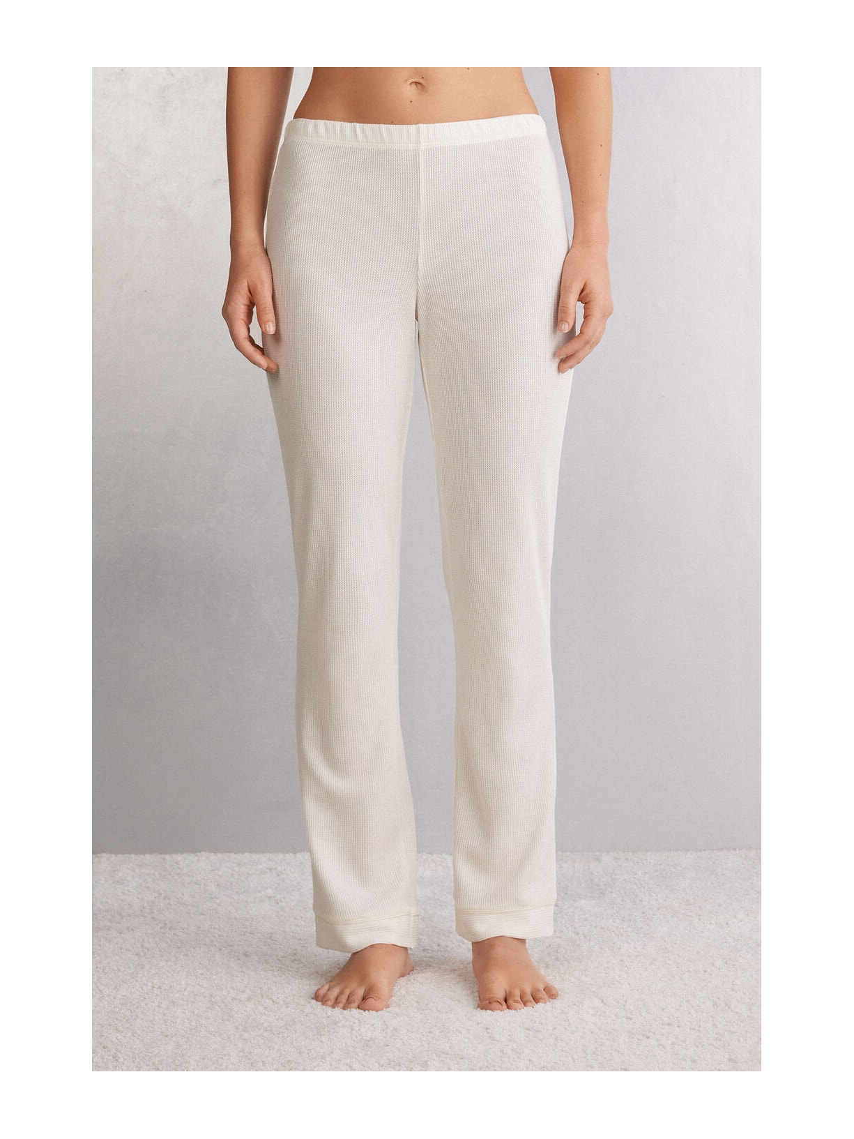Calça Reta Glisten In The Light Marfim Intimissimi