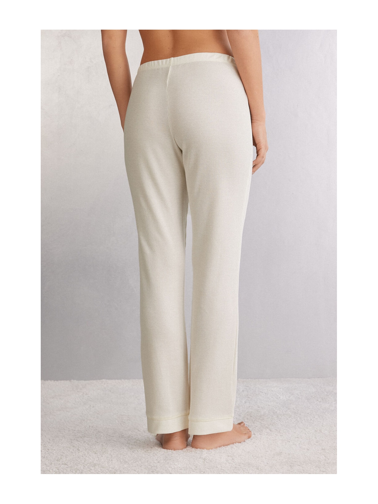 Calça Reta Glisten In The Light Marfim Intimissimi
