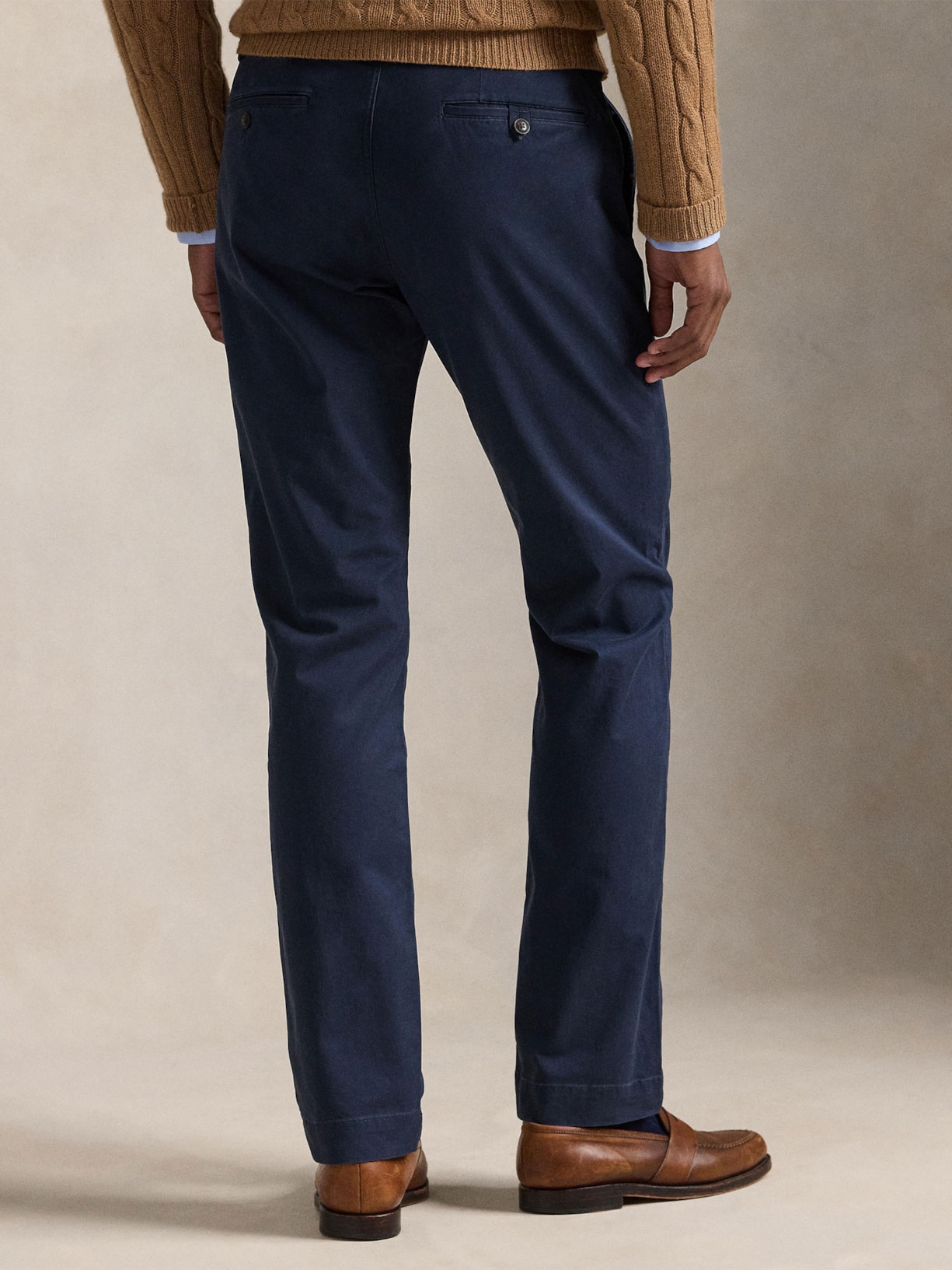 Calça Reta Jeans Masculina Reta STFBEDFORDP-FLAT-PANT Stretch Twill Azul Polo Ralph Lauren