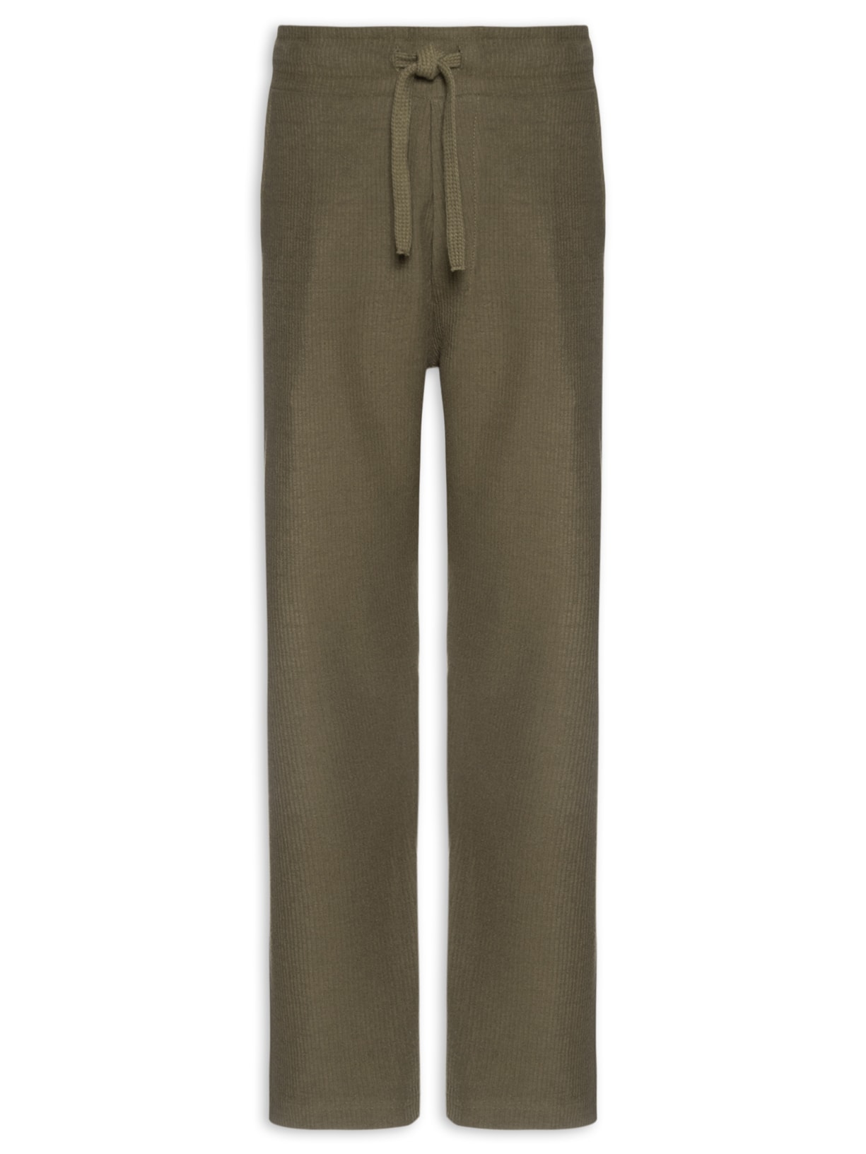 Calça Reta Masculina Basic Canelado Marrom Osklen