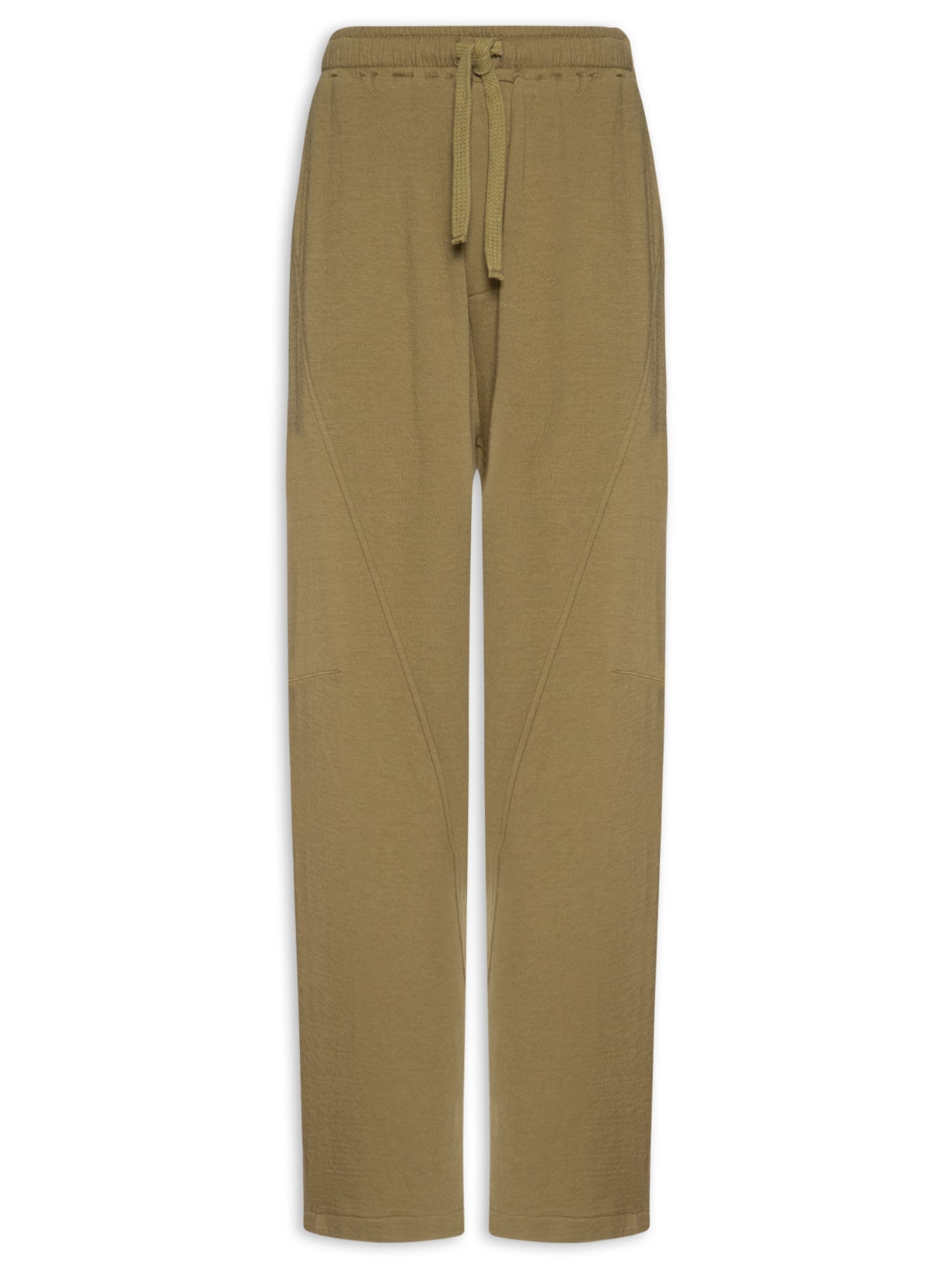 Calça Reta Masculina Over Wrinkle Bold - Marrom