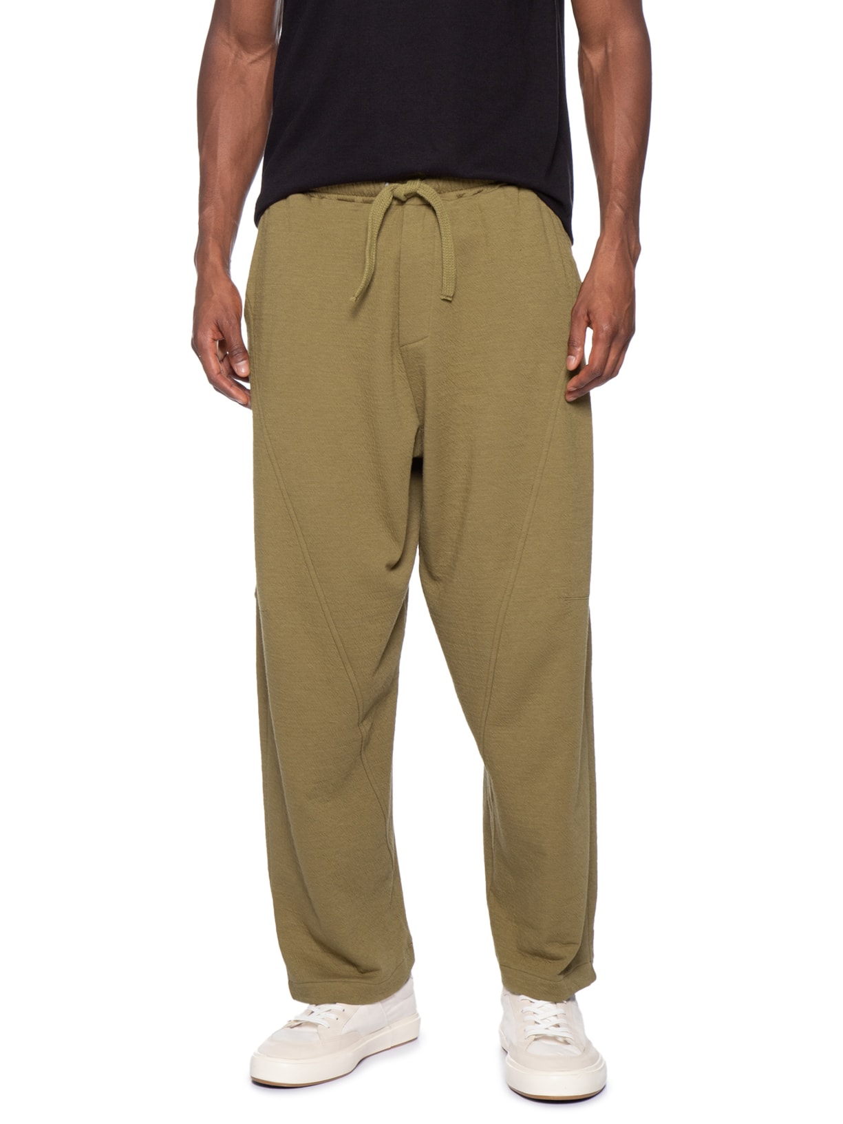Calça Reta Masculina Over Wrinkle Bold Marrom Osklen