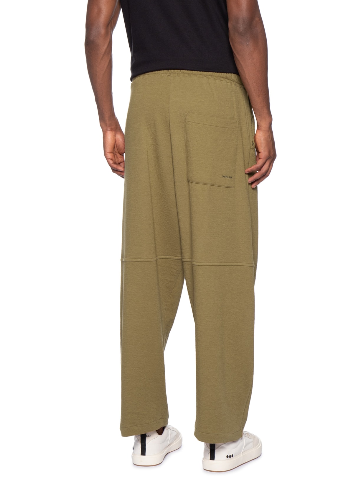 Calça Reta Masculina Over Wrinkle Bold Marrom Osklen