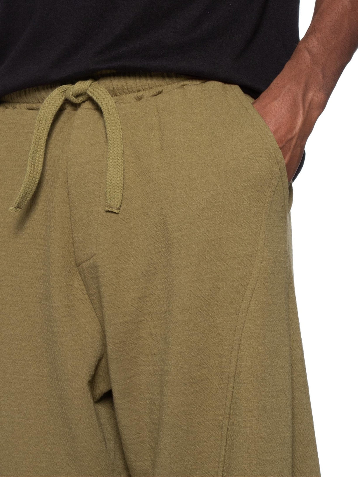 Calça Reta Masculina Over Wrinkle Bold Marrom Osklen