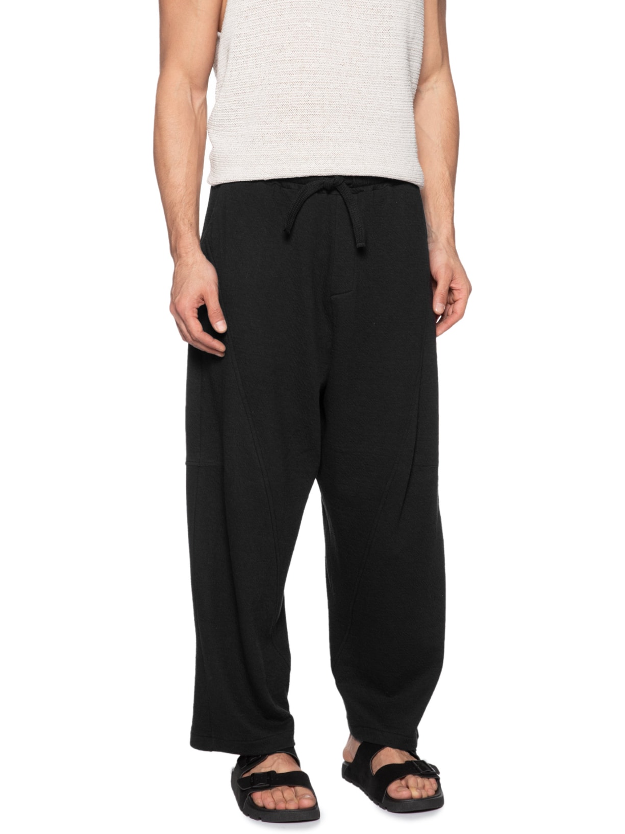 Calça Reta Masculina Over Wrinkle Bold Preto Osklen