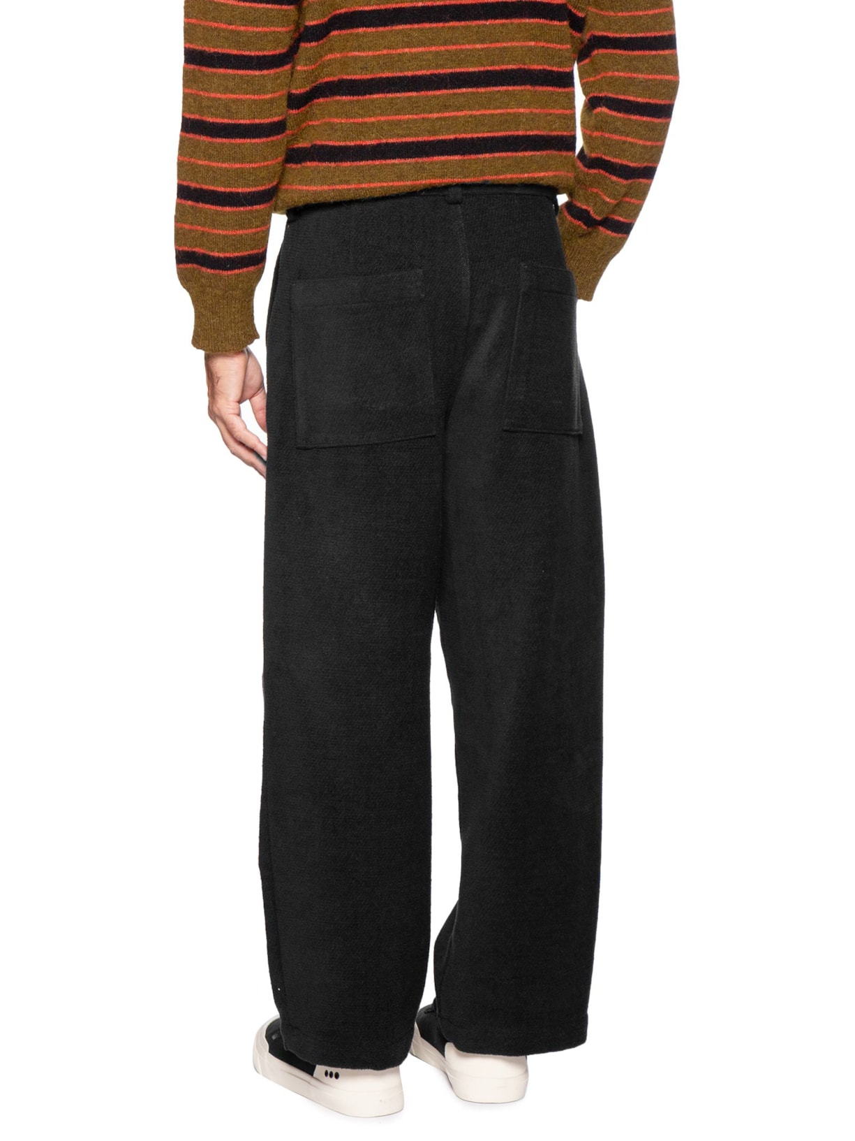 Calça Reta Masculina Tweed Cotton Texture Preto Osklen