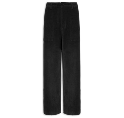 Calça Reta Masculina Tweed Cotton Texture – Preto