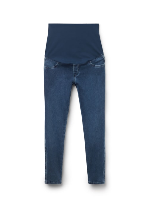Calça Skinny Jeans Maternidade - Azul