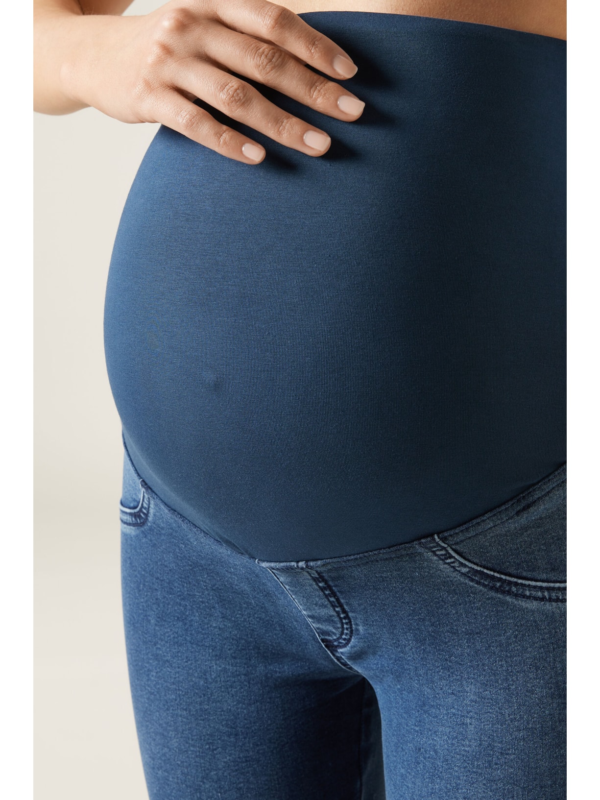 Calça Skinny Jeans Maternidade Azul Calzedonia