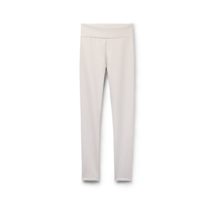 Calça Skinny Térmica Efeito Couro - Branco