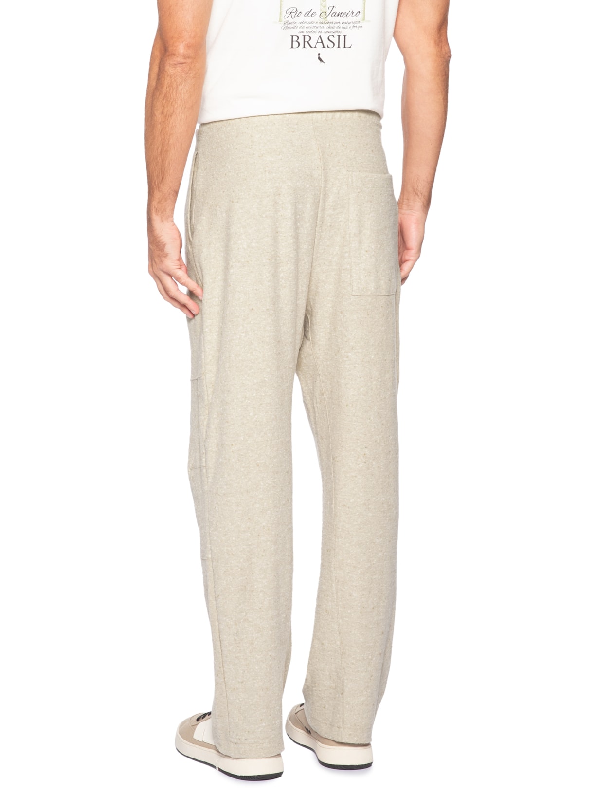 Calça Slim Masculina Eco Touch Bege Osklen