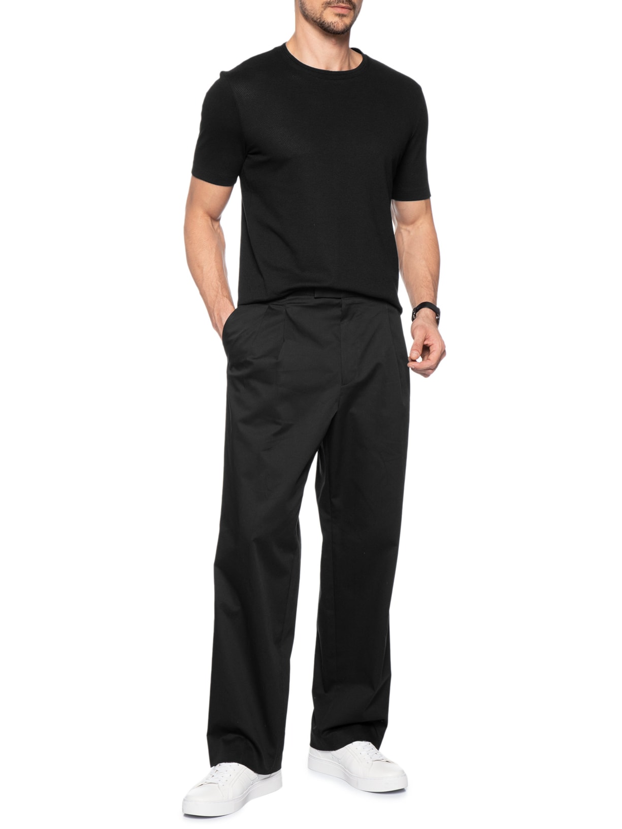Calça Social Masculina C-Pat Dpl Preto Boss