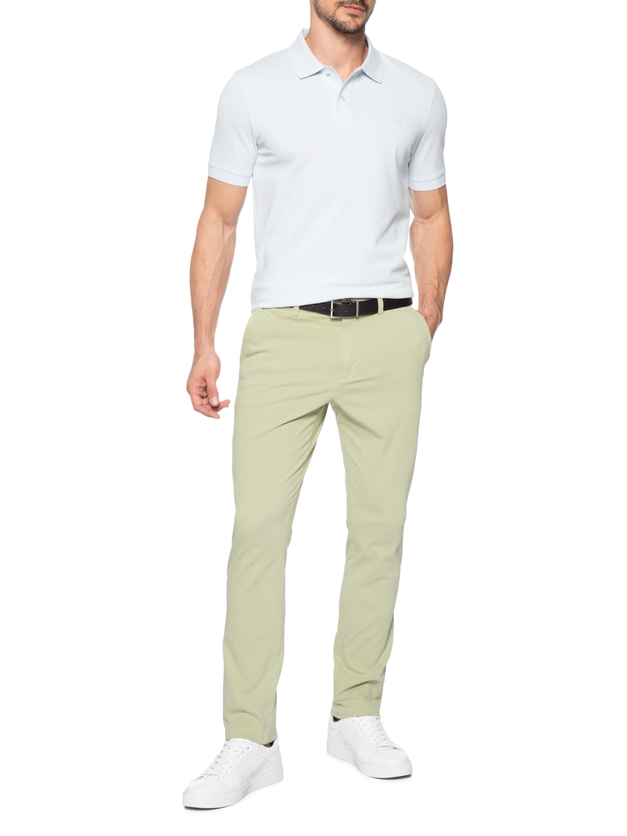 Calça Social Masculina H-Kaiton 01 Bege Boss