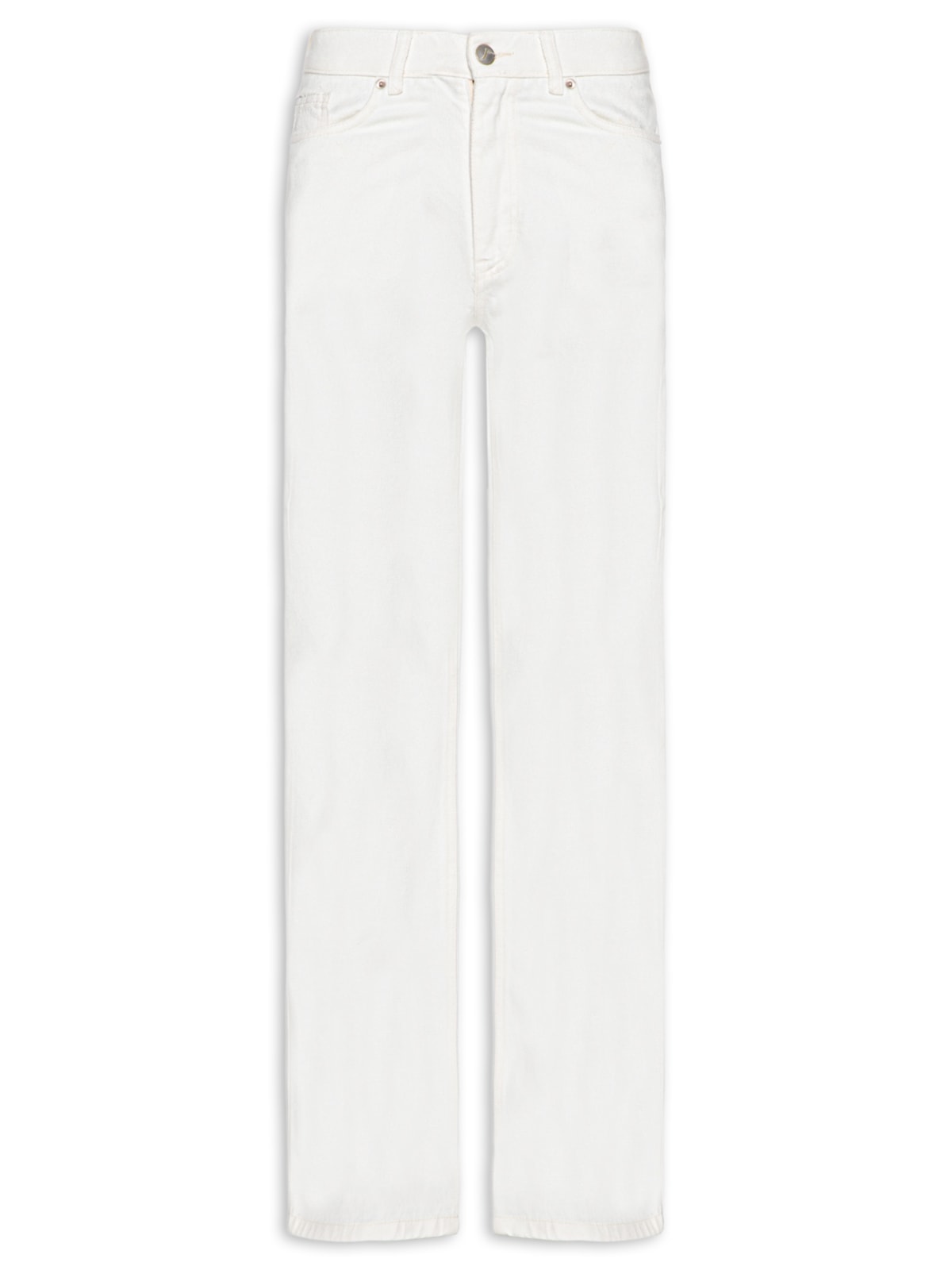 Calça Straight Feminina – Off White by J'01
