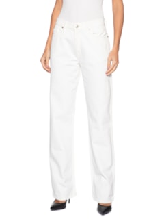 Calça Straight Feminina – Off White by J'01