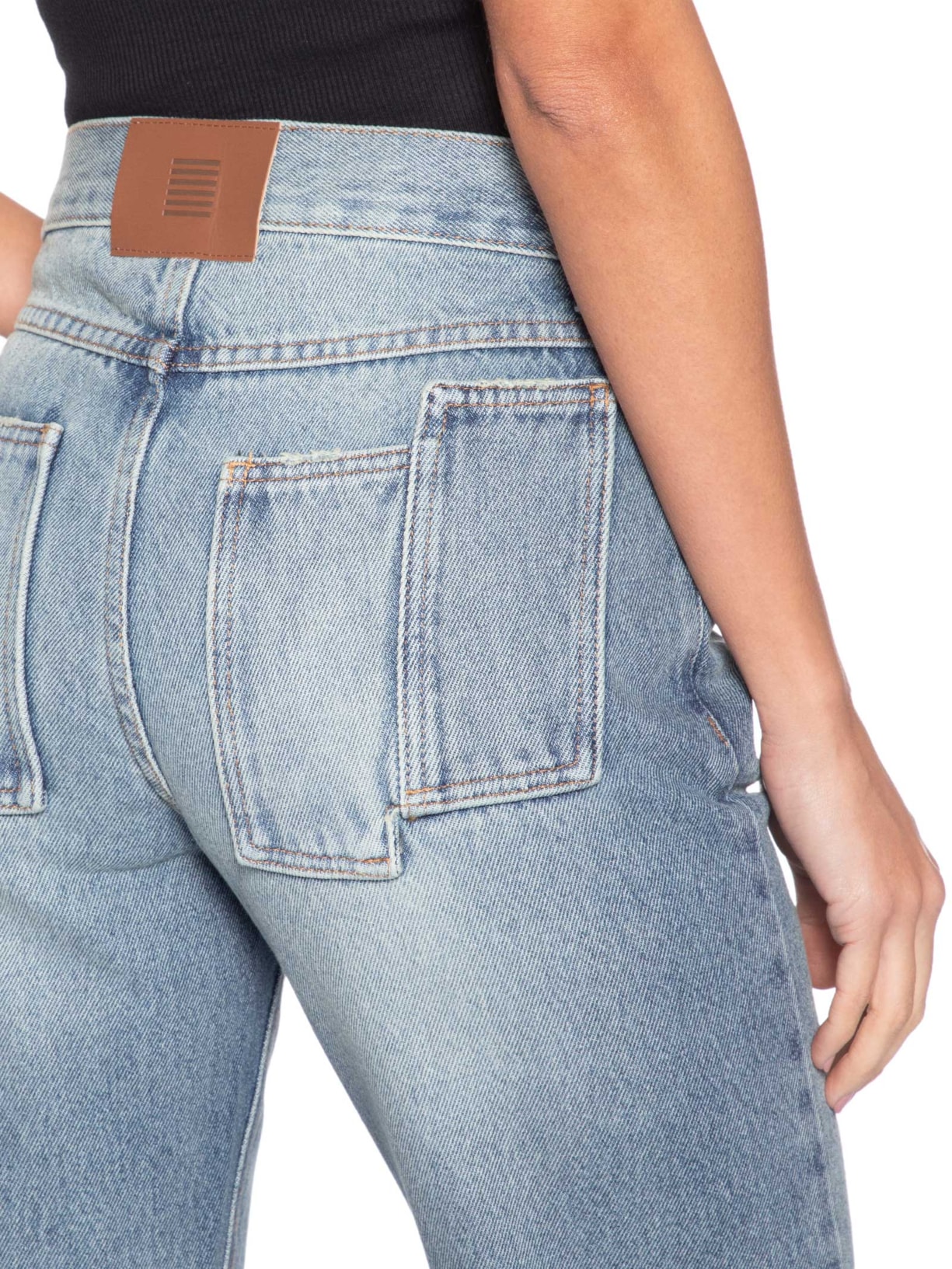 Calça Straight Feminina Azul J'01