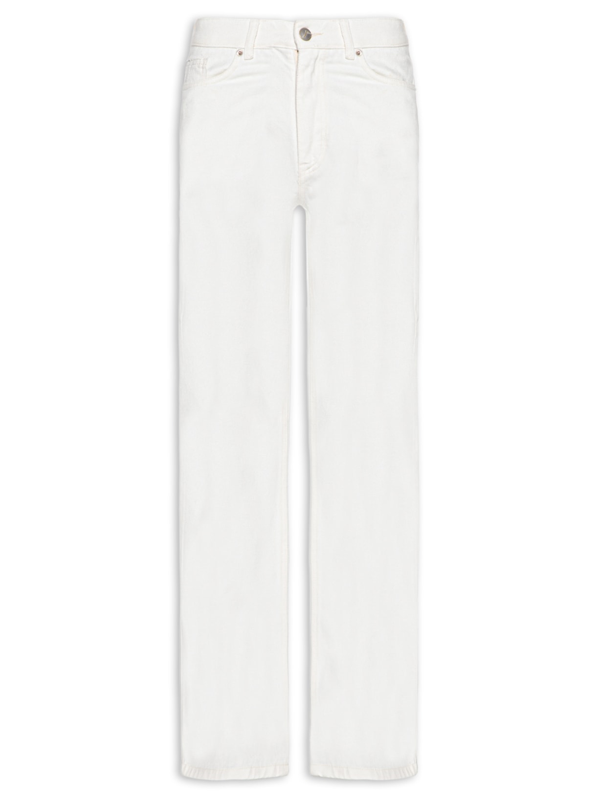 Calça Straight Feminina - Off White