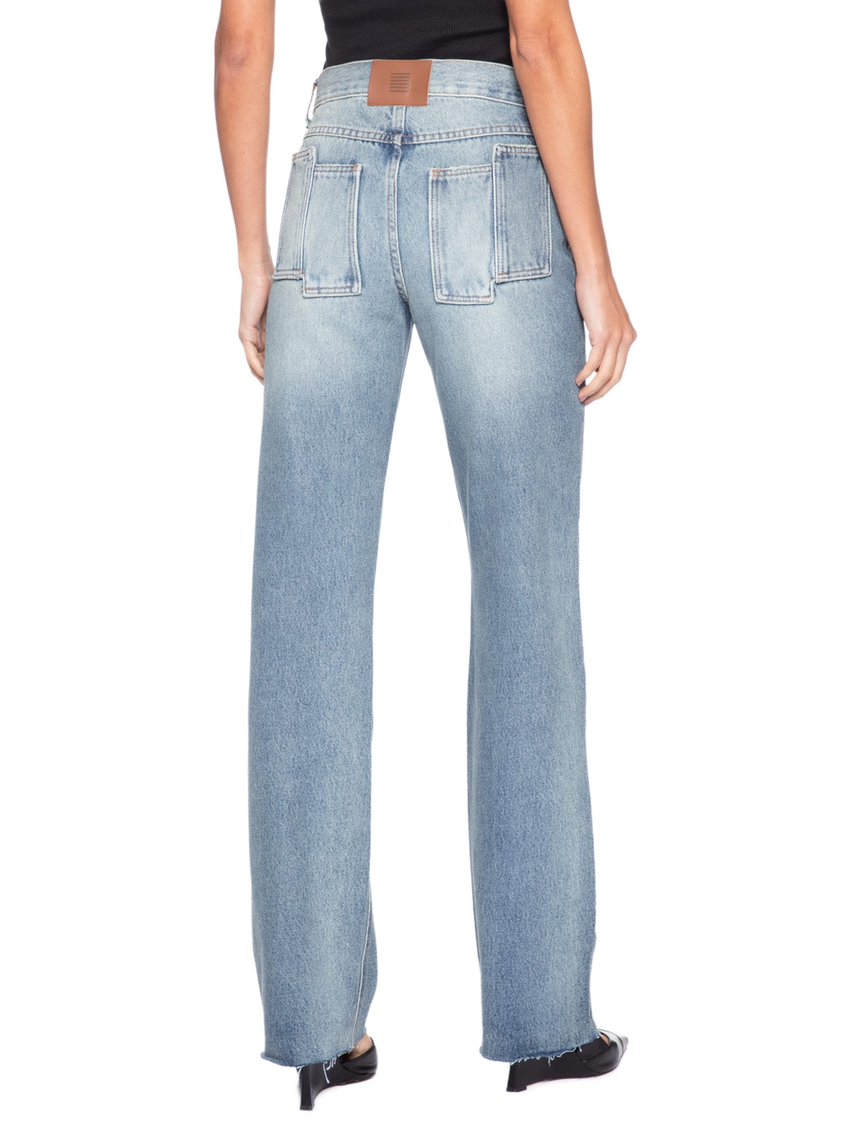 Calça Straight Feminina – Azul J'01