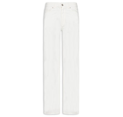 Calça Straight Feminina – Off White