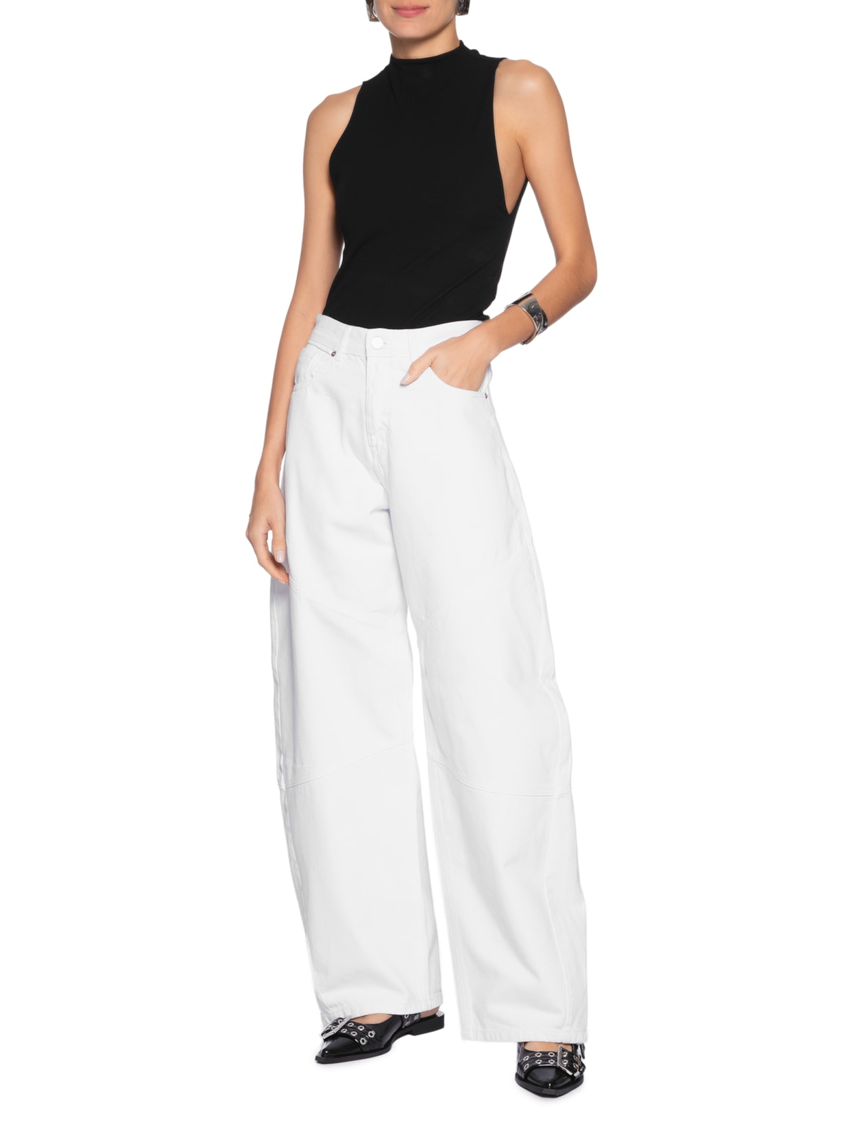 Calça Studio Feminina Branco J'01