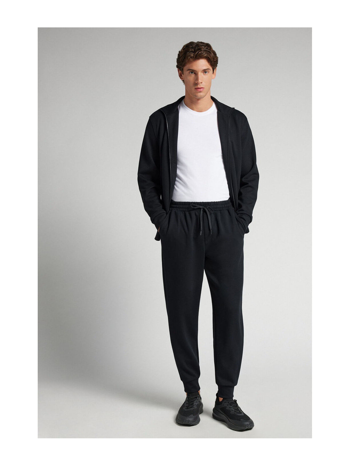 Calça Técnica Efeito Soft Touch Azul Intimissimi