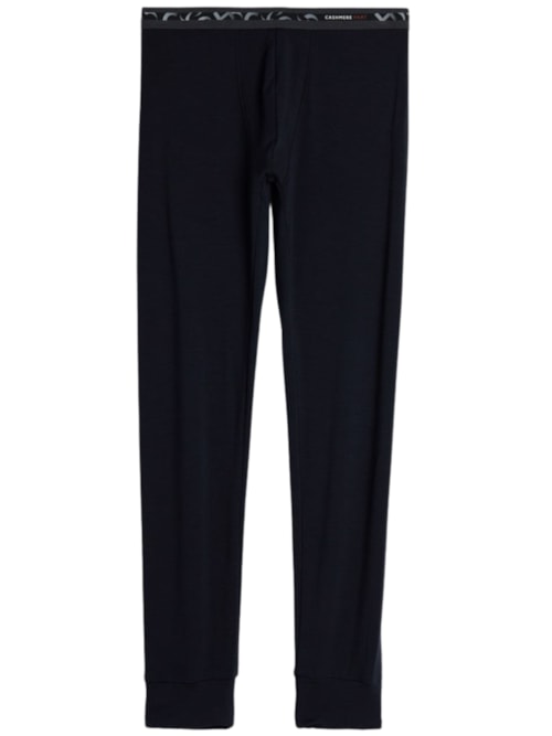 Calça Térmica Em Modal Cashmere - Azul