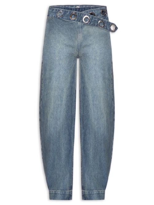 Calça Tie Blue Jeans Feminina - Azul