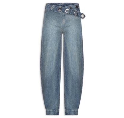 Calça Tie Blue Jeans Feminina – Azul