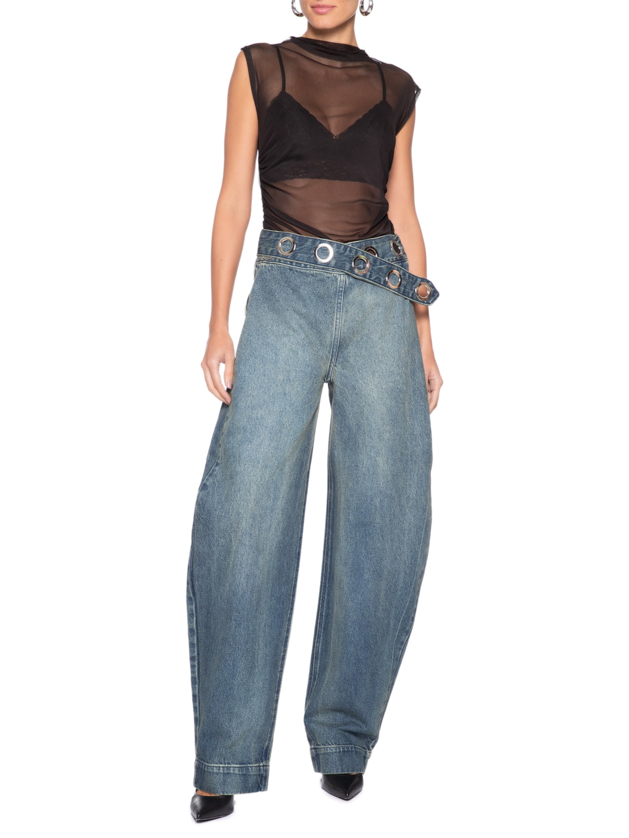 Calça Tie Blue Jeans Feminina – Azul J'01