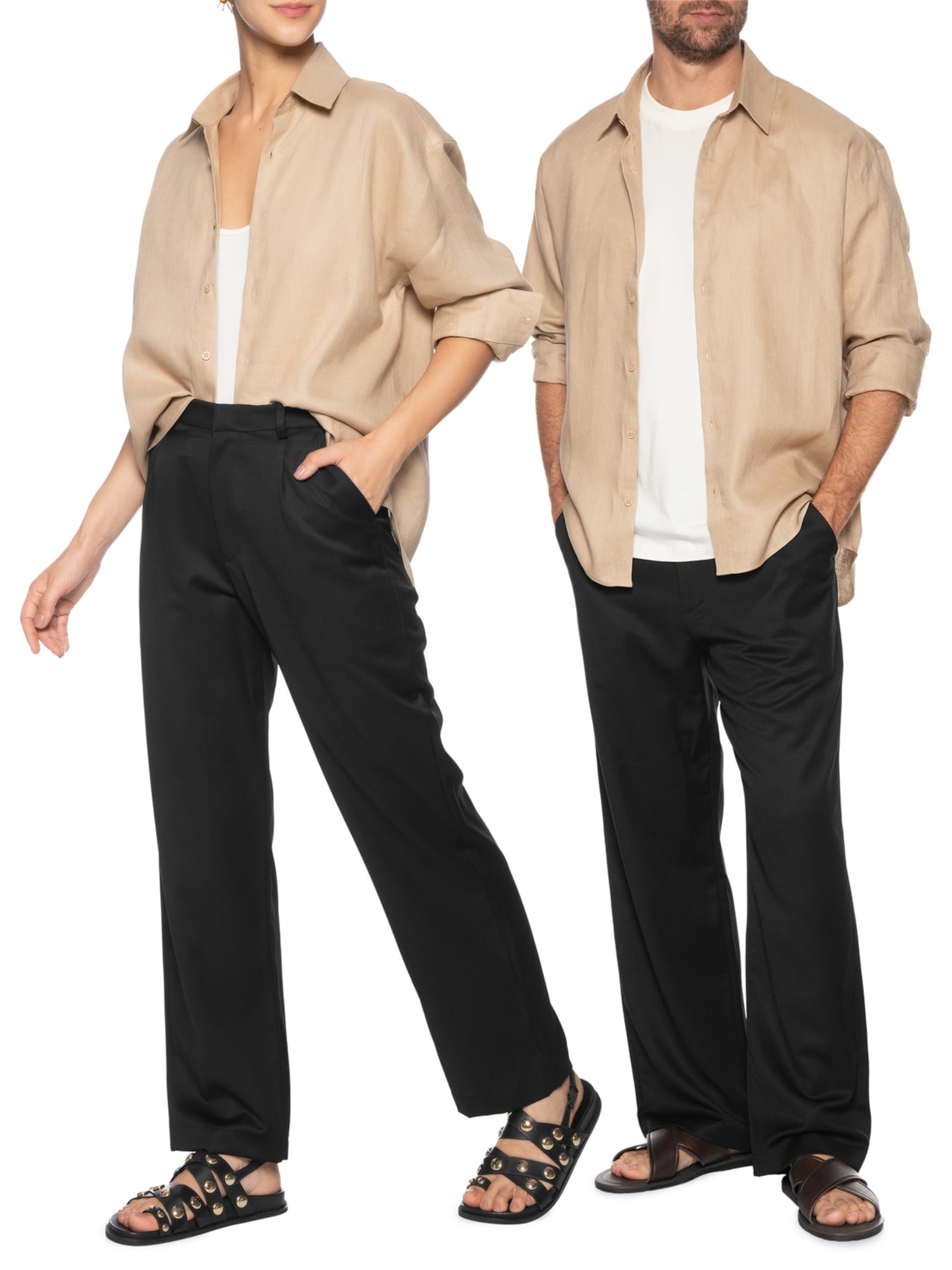 Calça Unissex Alfaiataria Milano Preto Cohí