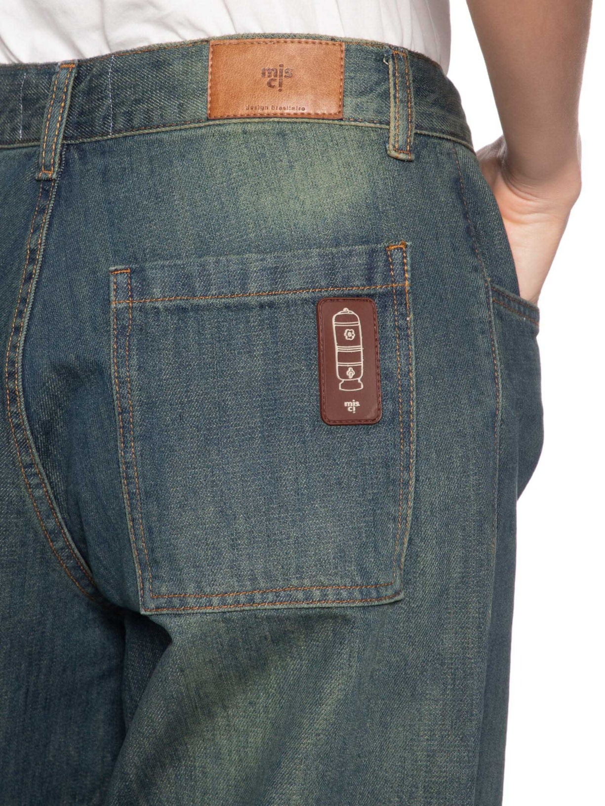 Calça Unissex Ari Emborrachado Preto Misci