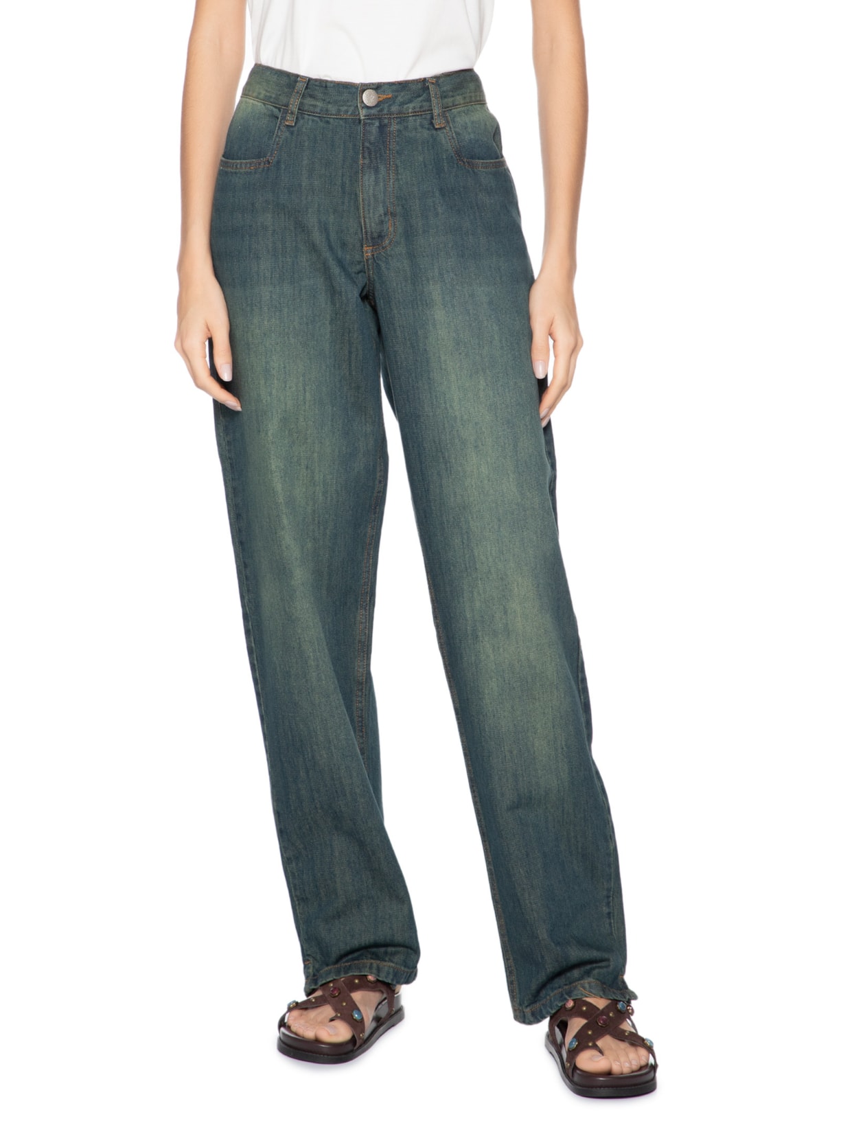 Calça Unissex Ari Emborrachado Preto Misci