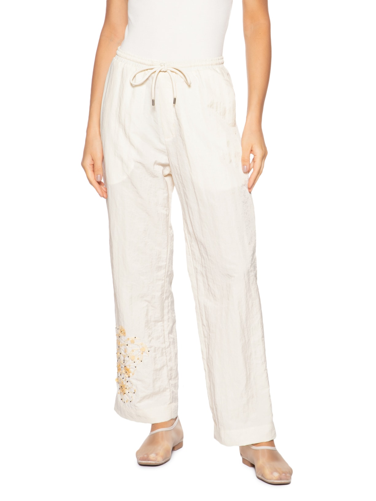 Calça Unissex Bordada Haenyeo Amarelo Cohí